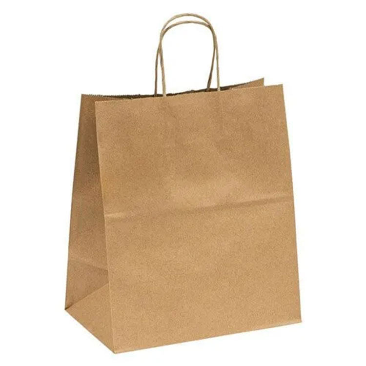 Kraft Paper Bag with Twisted Paper Handle